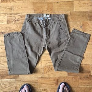 Mollusk khaki beach pants.